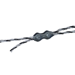 Clamp Polywire 3mm Double 4 Pack
