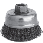 Brush Cup 4" X 5/8" - 11 Crimped