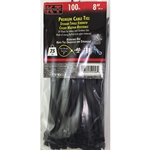 Tie Cable 8" SD UV Black 100 PK