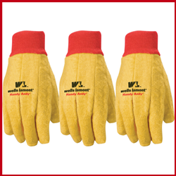 Yellow Chore Glove 3 pack