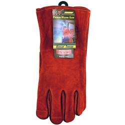 Gloves Welding Red Lined