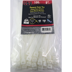 Tie Cable 7.9" HD Nat 100 PK