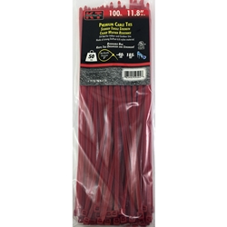 Tie Cable 11.8" SD Red 100 PK